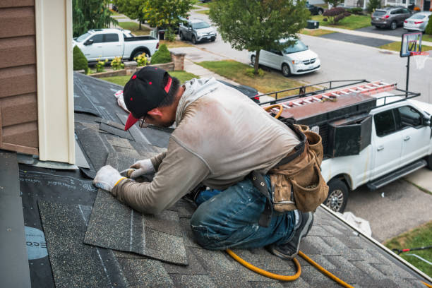 Professional Gutter Repair And Installation technician working in Powderly, KY